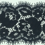 Dentelle de Calais noire - CIDALIE