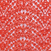 Dentelle de Calais orange - ESMA    36€ les 4 mètres