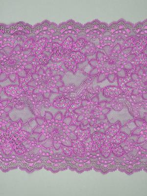 Dentelle de Calais motif fleur orchidee - JOVIETTE