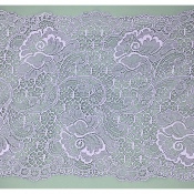 Dentelle de Calais motif fleur lilas - ADORÉE