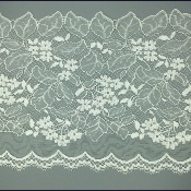 Dentelle de Calais motif fleur naturel - BÉRÉNICE