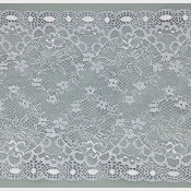 Dentelle de Calais motif fleur parme - JOVIETTE