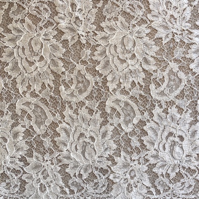 Dentelle de Calais motif fleur champagne - EDERINE