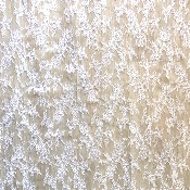 Dentelle de Calais motif fleur blanc - ERMANGARDE