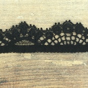 Dentelle de Calais noire - DYOMYRE