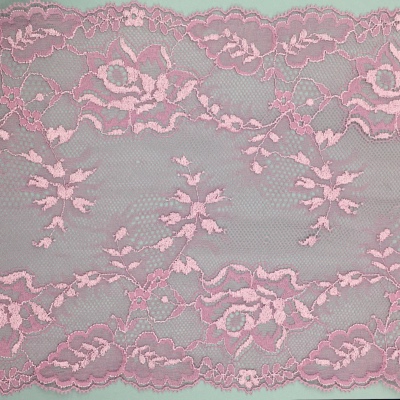 Dentelle de Calais motif fleur lilas - CLAIRANE