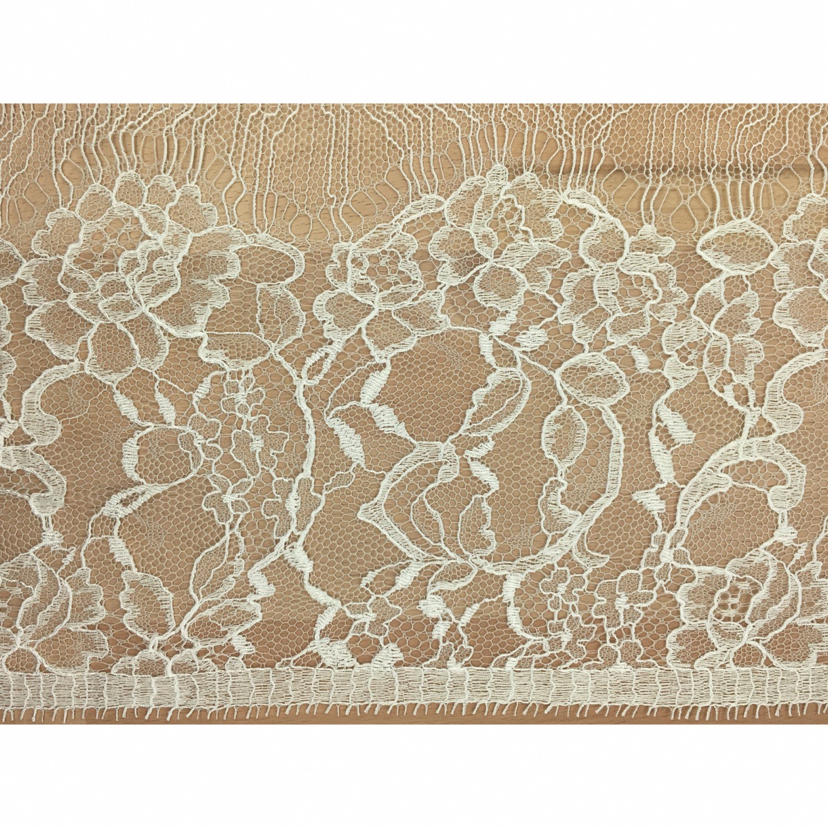 Dentelle Champagne Vintage 160 Cm X 5 Cm - Coupon Mercerie Ancien Pour Artisanat