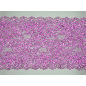 Dentelle de Calais motif fleur orchidee - JOVIETTE