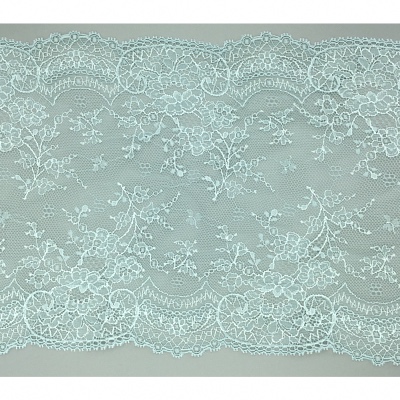 Dentelle de Calais motif fleur azur - JOSÉLINE
