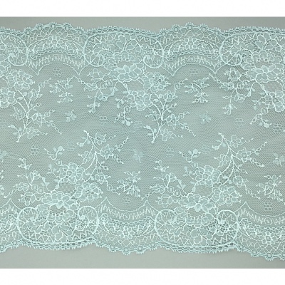 Dentelle de Calais motif fleur azur - JOSÉLINE