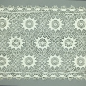 Dentelle de Calais motif résille blanc - BALANDINE